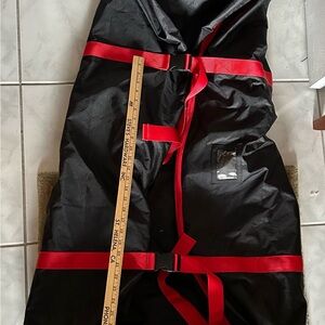 Black and Red Garment Bag